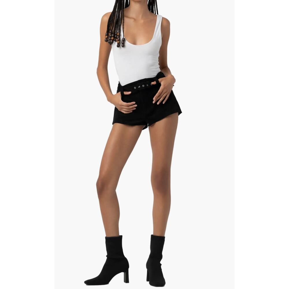 NWT Blank NYC  Low Rise Faux Suede Shorts, 26